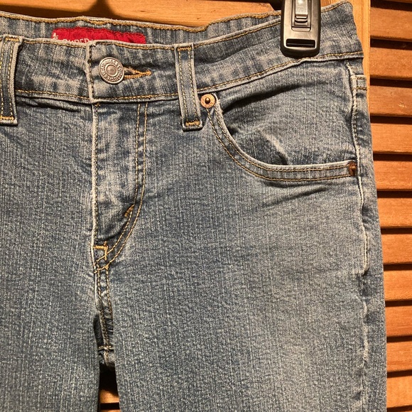 Levi's 518 Blue Superlow Stretch Boot Cut Jeans - Picture 6 of 16